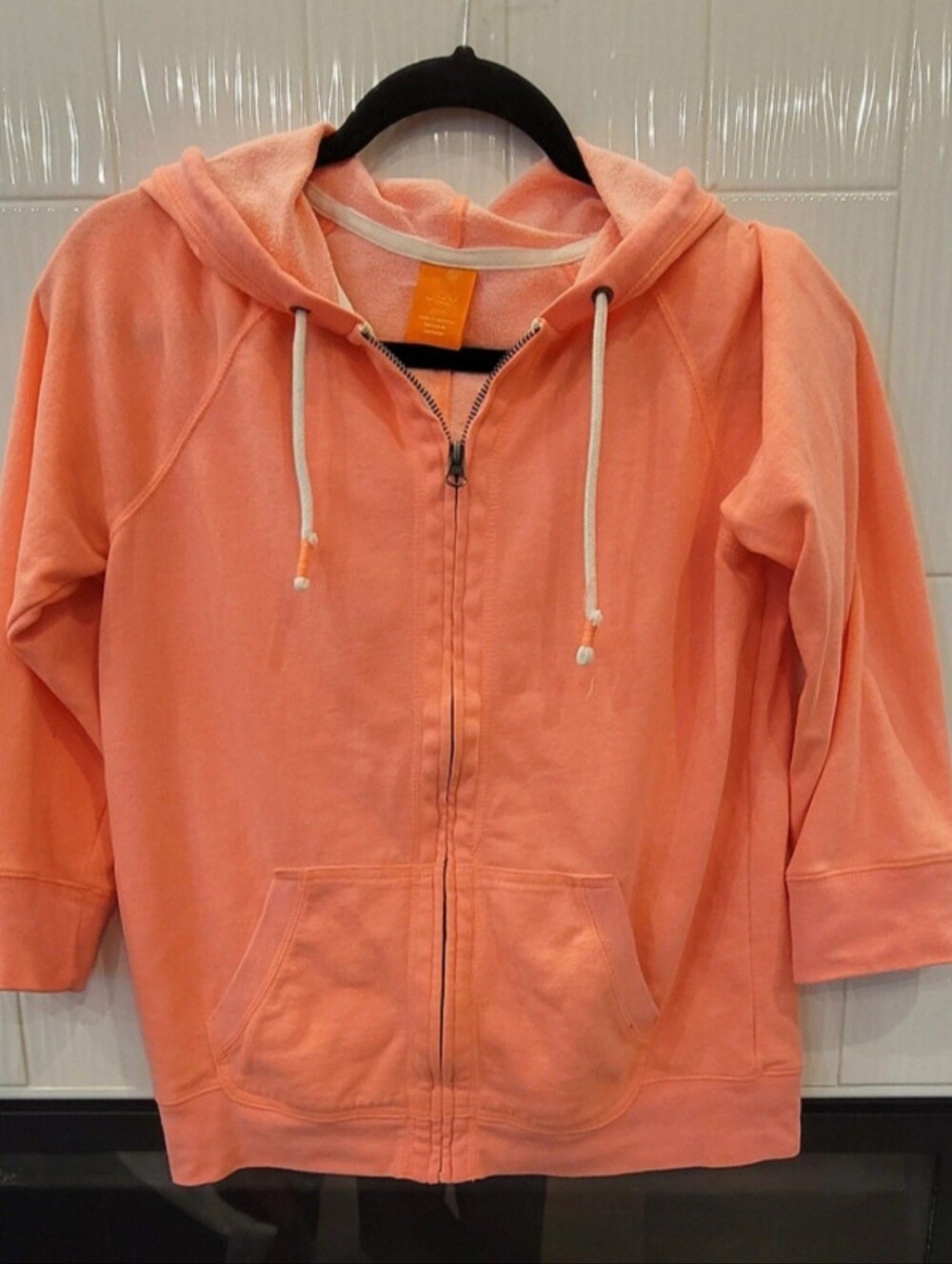 Joe Fresh Zip Hoodie 3/4 Sleeve Size M
